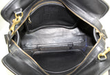 Vintage Black Coach Large Shopper Tote Bag with Cut Out Handles