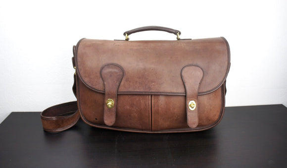 Vintage Brown Coach Musette Carrier Bag