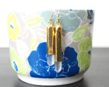 Handmade Gold Labradorite Briolette Jewelry - Earrings