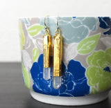 Handmade Gold Labradorite Briolette Jewelry - Earrings