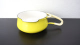 Vintage Dansk Kobenstyle Yellow Butter Warmer With Wrapped Handle