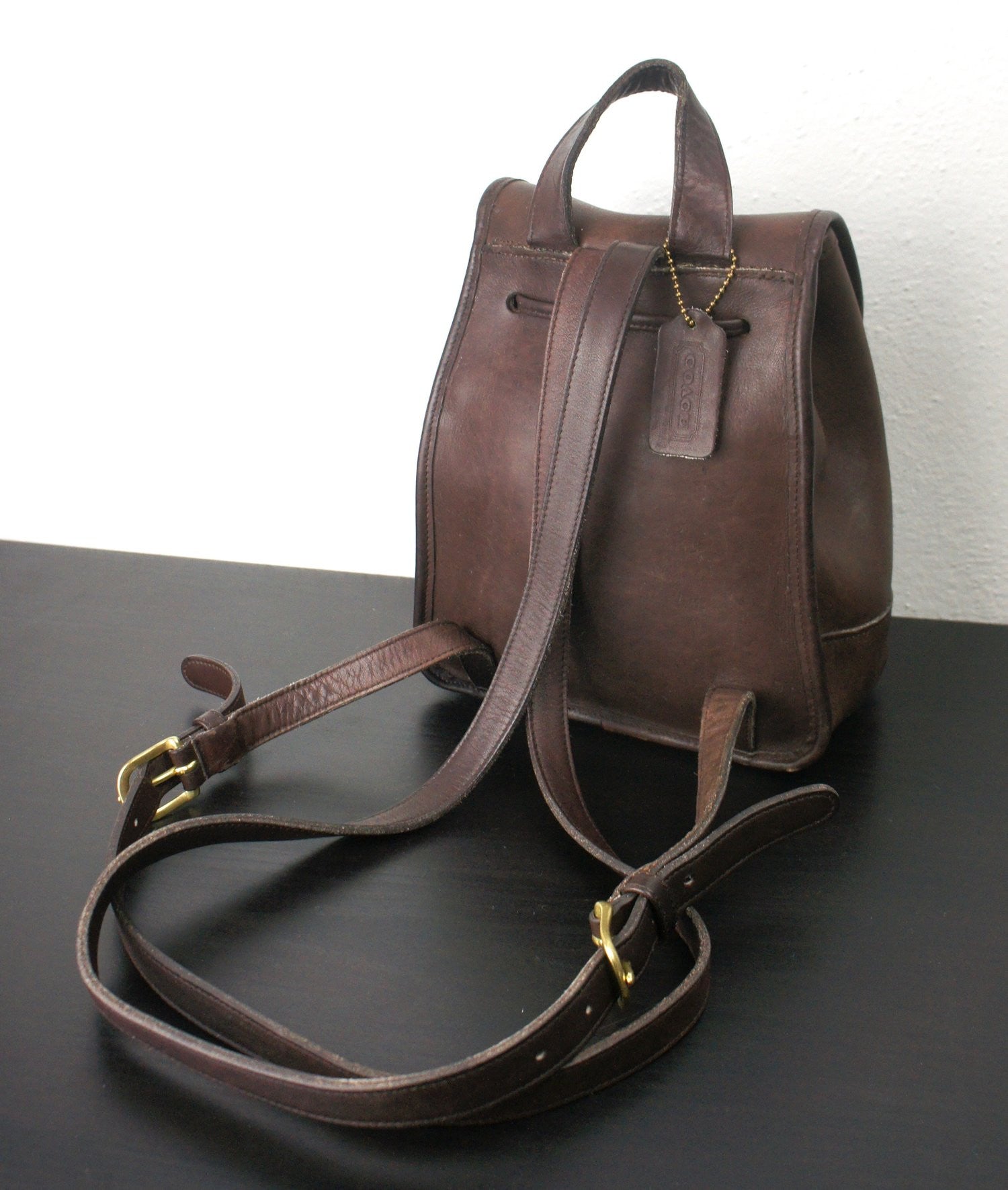 coach classic leather backpack Vintage Brown Coach Daypack Backpack – The Lion's Den