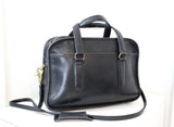 Vintage Black Coach Flight Bag