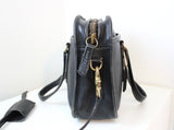 Vintage Black Coach Flight Bag