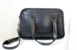 Vintage Black Coach Flight Bag
