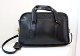 Vintage Black Coach Flight Bag