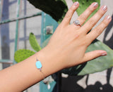Handmade Turquoise Magnetic Charm Bracelet