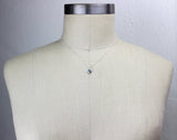 Handmade Tiny Round Short Pendant Necklaces - Labradorite, Moonstone, Crystal Quartz
