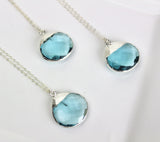 Handmade Blue Topaz Silver Necklace