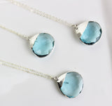 Handmade Blue Topaz Silver Necklace