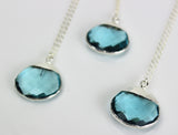 Handmade Blue Topaz Silver Necklace