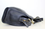 Vintage Black Coach Large Shopper Tote Bag with Cut Out Handles