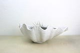 Vintage White Ceramic Shell Bowl