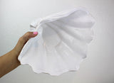 Vintage White Ceramic Shell Bowl
