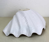 Vintage White Ceramic Shell Bowl
